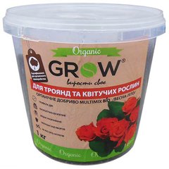 Добриво ТМ Grow Multimix bio для троянд та квітучих рослин фото, Добриво ТМ Grow Multimix bio для троянд та квітучих рослин інтернет магазин Добрі сходи